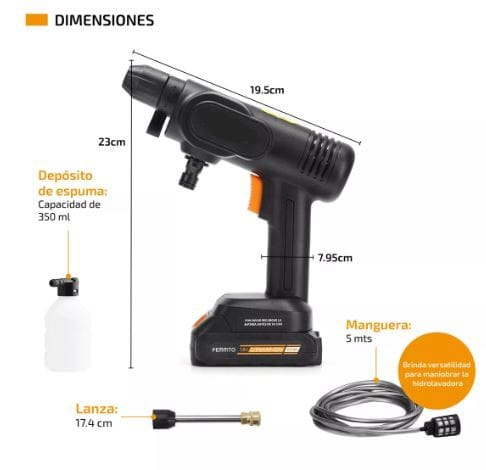 Hidrolavadora Electrica Inalambrica  2 B